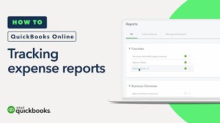 How to track what youve spent expense reports  QuickBooks Online tutorial [upl. by Ailatan]