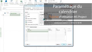 Tuto 3 paramétrage du calendrier projet sous MS Project [upl. by Sheba]