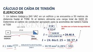 Cálculo de caída de tensión V20 [upl. by Ahsiem182]