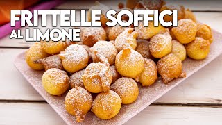 FRITTELLE SOFFICI AL LIMONE Ricetta Facile  Fatto in Casa da Benedetta [upl. by Sivlek666]