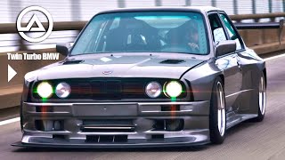 1200HP TWIN TURBO BMW E30 Wide Body Build  INSANE V8 Power with SEQUENTIAL Shift [upl. by Wandy121]