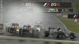 F1 2016 本物志向の方へ 第20戦 ブラジルGP ハイライト編 [upl. by Suiramed]