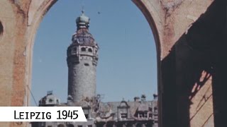 Leipzig in April 1945 in color and HD [upl. by Airetahs328]