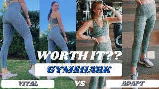 GYMSHARK Vital Seamless vs Adapt leggings honest review [upl. by Akimahc]