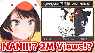 Subaru learns Subarudo Duck video got more than 2 Millions views Hololive Eng Sub [upl. by Anirt]