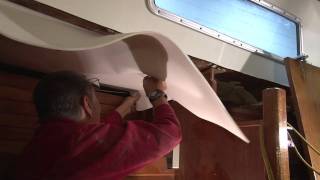 Installing a Foam Backed Headliner in a Boat [upl. by Animsay]