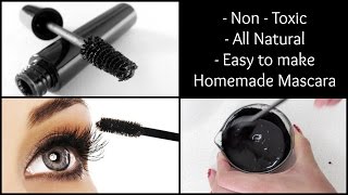 Homemade Mascara  Non toxic all natural amp easy to make [upl. by Holton]