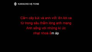 BÌNH YÊN NƠI ĐÂU KARAOKE HẠ TONE [upl. by Etep268]