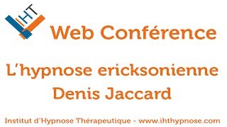 Conférence hypnose ericksonienne amp hypnothérapie version intégrale [upl. by Xilef]