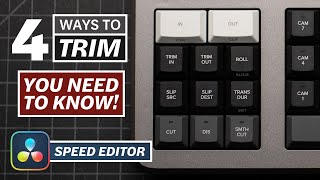 How to TRIM with the DaVinci Resolve SPEED EDITOR  Tutorial [upl. by Judson624]