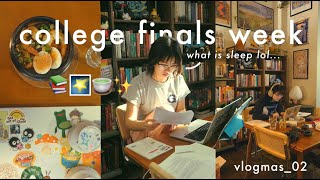 college finals week aka many sleepless nights vlogmas 02 [upl. by Notyal]