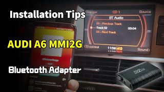 Audi A6 MMI 2G bluetooth  Installation tips [upl. by Kling369]