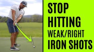 GOLF Stop Hitting WeakRight Iron Shots [upl. by Politi]