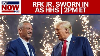 News Today RFK JR Sworn in as HHS in Oval Office [upl. by Netsrik347]