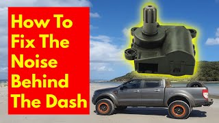 How to fix the noise behind the dash in a Ford Ranger Mazda BT 50 Ford Raptor or Ford Wildtrak DIY [upl. by Bandler889]