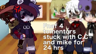 Fnaf 4 tormentors stuck with CC and mike for 24hrs REMAKE part 12 [upl. by Wales931]