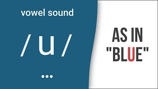 Vowel Sound  u  as in quotbluequot American English Pronunciation [upl. by Iinden]