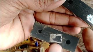 Video problem of CRT TV ic 8873 IC 8893 [upl. by Atnamas966]