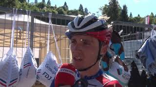 Valentin Madouas  interview darrivée  20e étape  Giro dItalia  Tour dItalie 2019 [upl. by Ettenawtna]