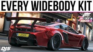 Forza Horizon 4  ALL 40 Widebody Cars In Forza Horizon 4 [upl. by Eniala]