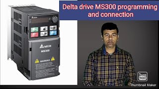 🔵Delta drive MS 300 control wiring connection and programming deltadrive deltadrivems300 [upl. by Malachy]