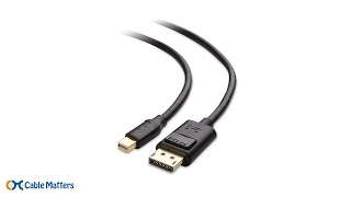 Cable Matters Mini DisplayPort to DisplayPort 14 Cable with 8K 60Hz Video Resolution and HDR [upl. by Ralyks]