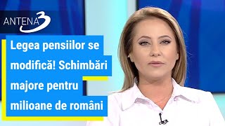 Legea pensiilor se modifică Schimbări majore pentru milioane de români [upl. by Aletsirc]