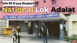 My first experience to attend National Lok Adalat  Life of a law student  University of Delhi [upl. by Audry]