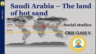 Which is the land of sand How much of Saudi Arabia is sand Where is Saudi Arabia located class 5 [upl. by Fornof]