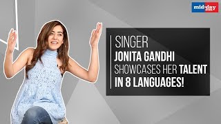 Singer Jonita Gandhi Showcases Her Talent in 8 Languages [upl. by Hgielak390]