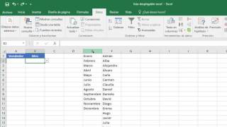 Crear una lista desplegable en Excel [upl. by Aimek]