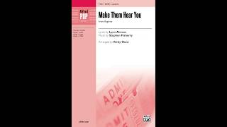 Make Them Hear You arr Kirby Shaw – Score amp Sound [upl. by Assereht]