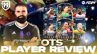 UPAMECANO 94 GORETZKA 95 MUSIALA 95 REUS 95 COMAN 93 PAJOR 93  FC24 TOTS PLAYER REVIEW [upl. by Alimaj]