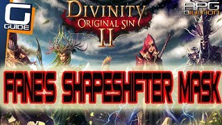 DIVINITY ORIGINAL SIN 2  Fanes Shapeshifter Mask Location amp How to use [upl. by Enyrhtak]