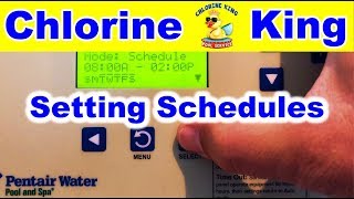 How to Create Schedules On Pentairs Easy Touch Automation  Chlorine King [upl. by Gnilyarg]