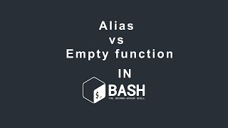 Alias Of Empty Function And Sourcing File in Bash  Hindi Urdu Linux Command Line linux newvideo [upl. by Diraf]