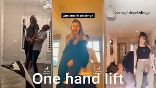 One arm lift up by boyfriend and girlfriend Tiktok challengesee what happen [upl. by Amati]