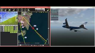 Flying a 747 in XPlane 10 with ArduPilot SITL [upl. by Eboh]