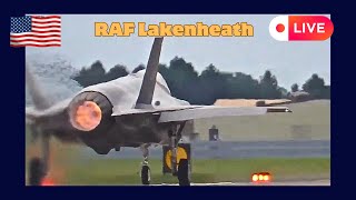 Live Action from RAF Lakenheath  Home to the USAF 48fw  F15s and F35s [upl. by Notac]