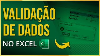 Como Fazer VALIDAÇÃO DE DADOS NO EXCEL  Passo a Passo GUIA COMPLETO  Aprenda de uma vez [upl. by Ellswerth455]