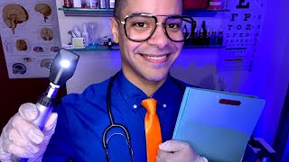 ASMR ONLY 3 Will Pass Doctor MOST Detailed Cranial Nerve Exam Roleplay Ear Eye Exam Hearing Test [upl. by Brandenburg]