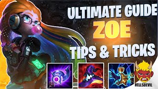 WILD RIFT ULTIMATE ZOE GUIDE  TIPS amp TRICKS  Guide amp Build [upl. by Aetnahs155]