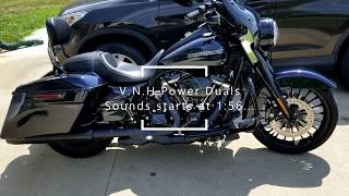 Vance and Hines Power Duals with Tab Zombie slipons on 2019 Road King Special [upl. by Grannie]