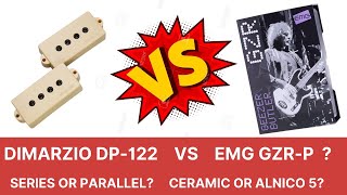 EMG GZRP  Geezer Butler VS DiMarzio DP122 Precision bass Pickups comparison [upl. by Briney498]