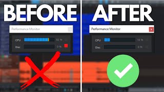 The BEST Settings to save CPU in Studio One [upl. by Lluj486]