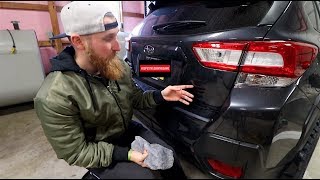 How to debadge a Car  2018 Subaru Crosstrek [upl. by Blondelle]