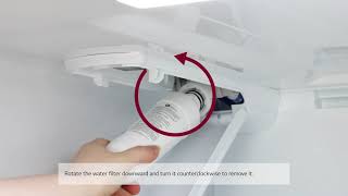 LG Refrigerators How To Replace Your LG Refrigerator Water Filter [upl. by Fenelia]