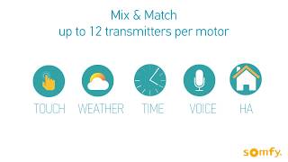 Somfy Powered Rolling Shutter Adding and Deleting RTS Transmitters [upl. by Aicetel751]