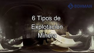 Minería 6 Tipos de Explotación Minera  BOHMAN [upl. by Nodyroc]