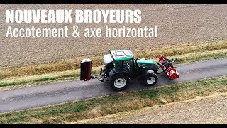 Je présente mes NOUVEAUX BROYEURS à Axe Horizontal amp Accotement  Valtra T131 [upl. by Rebna]